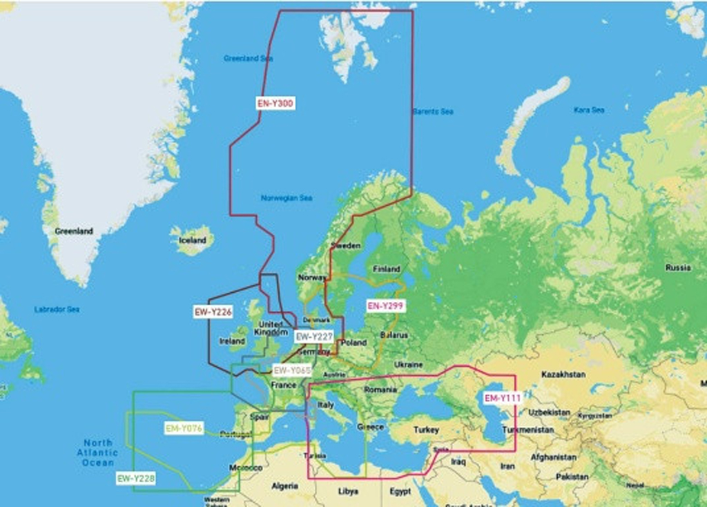 SEGAMARINE. C-MAP REVEAL WIDE CHART